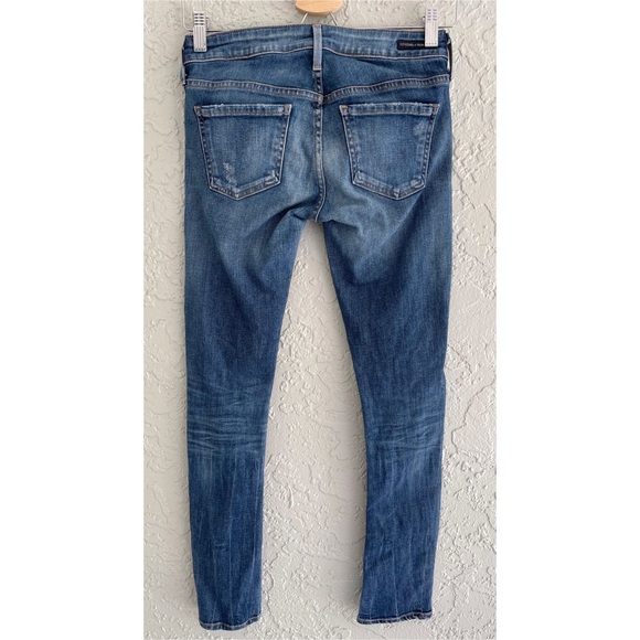 Citizens of Humanity racer low rise slash skinny jeans stretch 25 - Picture 7 of 13